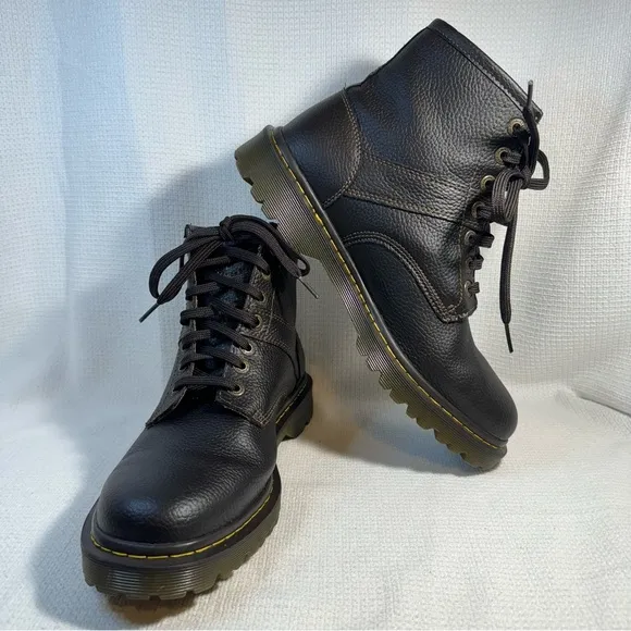 Dr Martens Roseland Brown Pebble Leather Mens Size 11 Boots