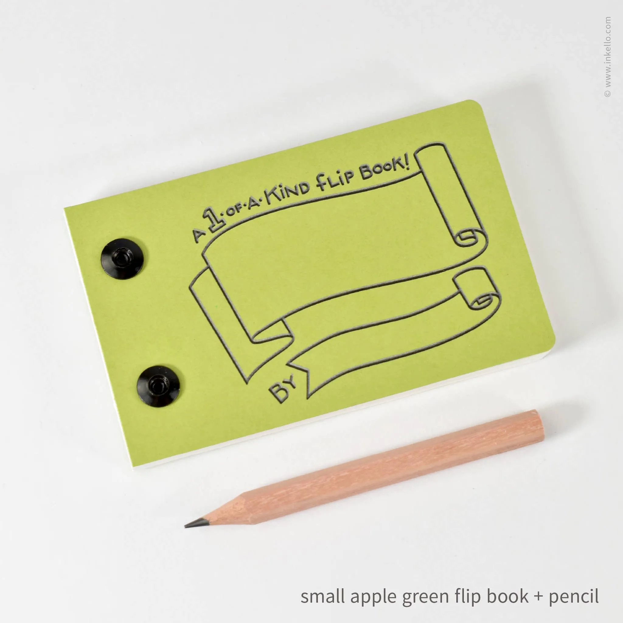Draw-Your-Own Flip Book   Pencil (#316): Blue Raspberry / Small
