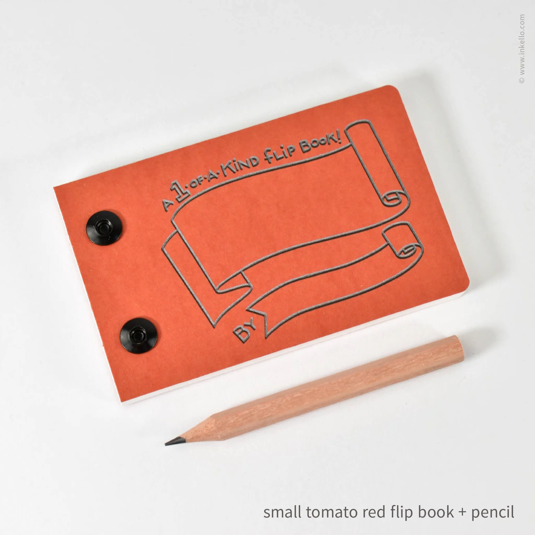 Draw-Your-Own Flip Book   Pencil (#316): Blue Raspberry / Small