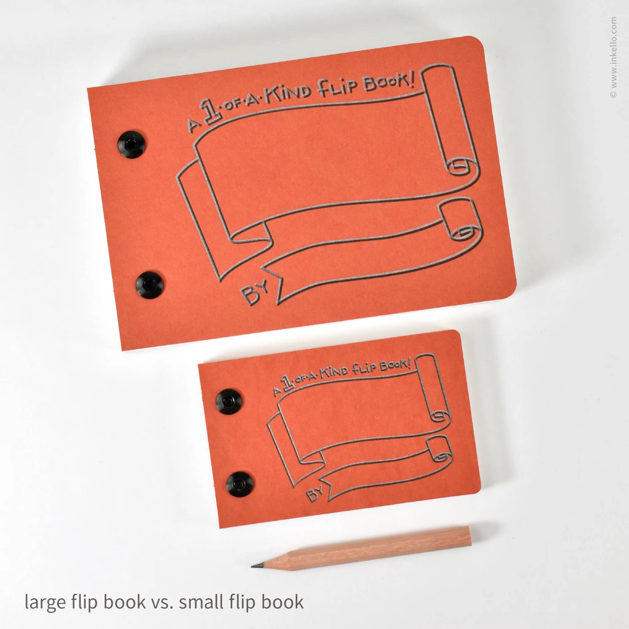 Draw-Your-Own Flip Book   Pencil (#316): Blue Raspberry / Small