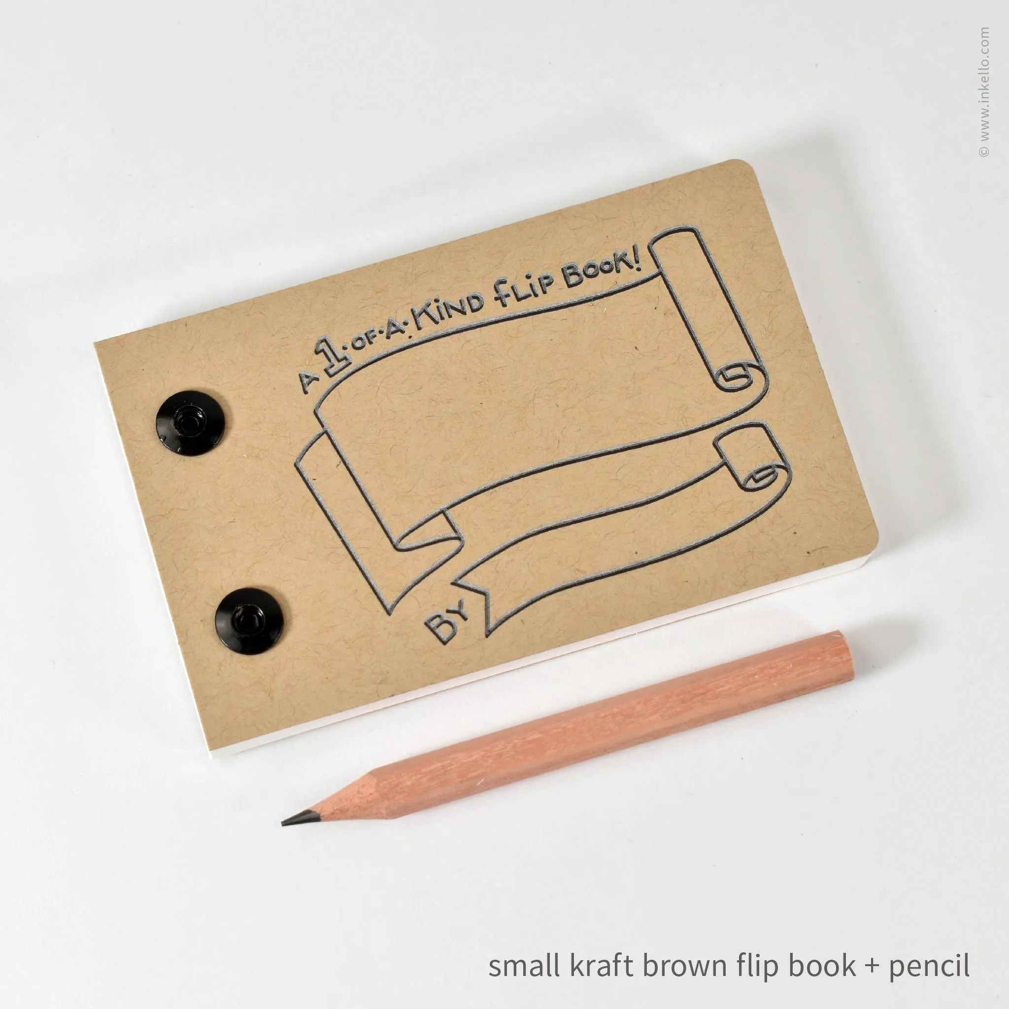Draw-Your-Own Flip Book   Pencil (#316): Blue Raspberry / Small