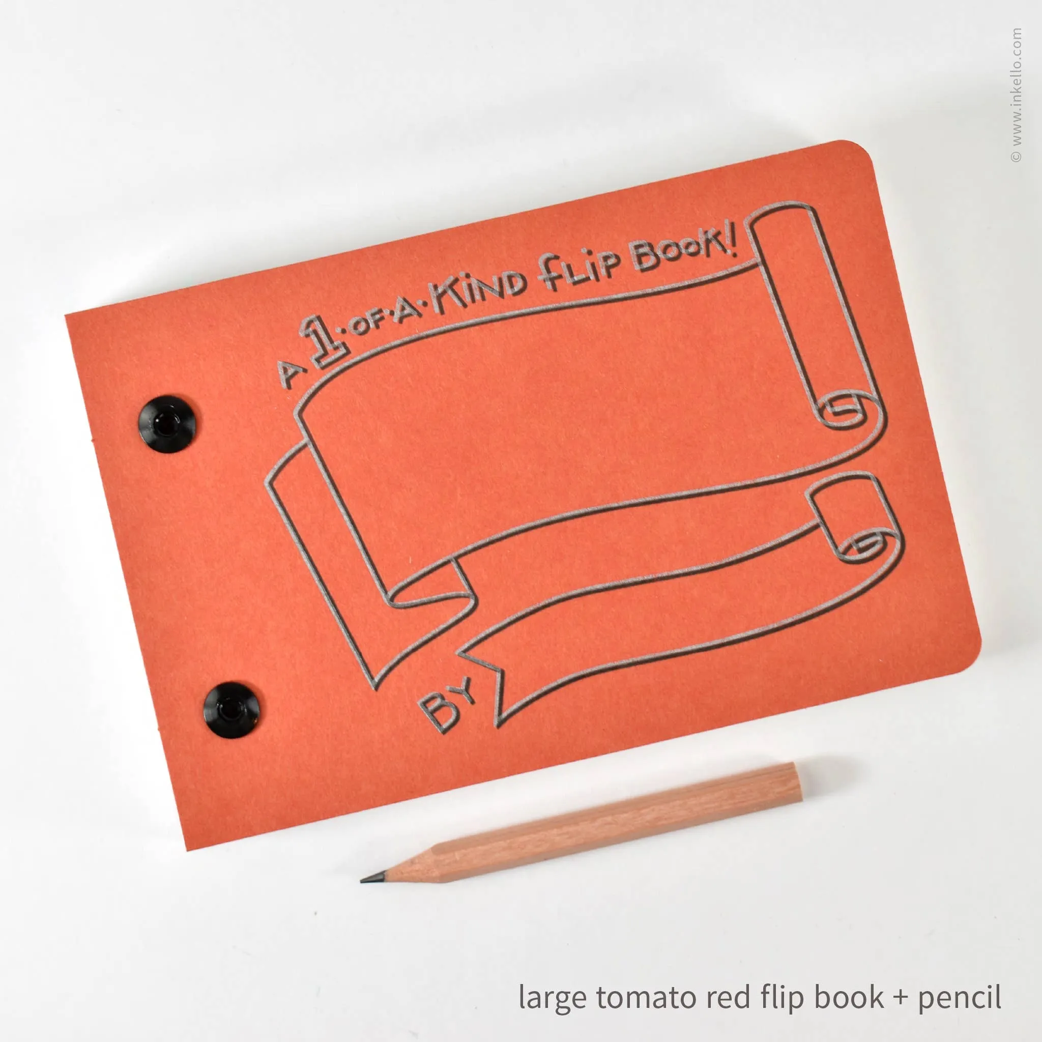 Draw-Your-Own Flip Book   Pencil (#316): Blue Raspberry / Small