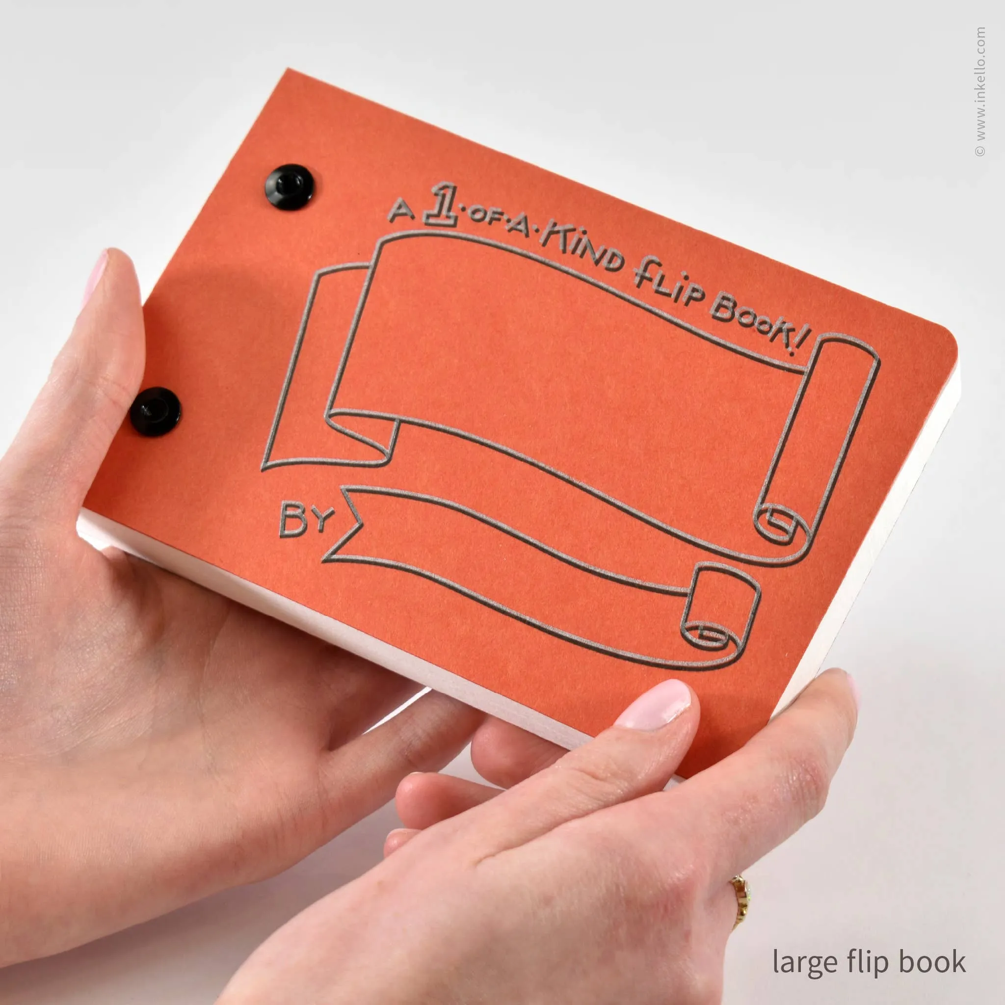 Draw-Your-Own Flip Book   Pencil (#316): Blue Raspberry / Small