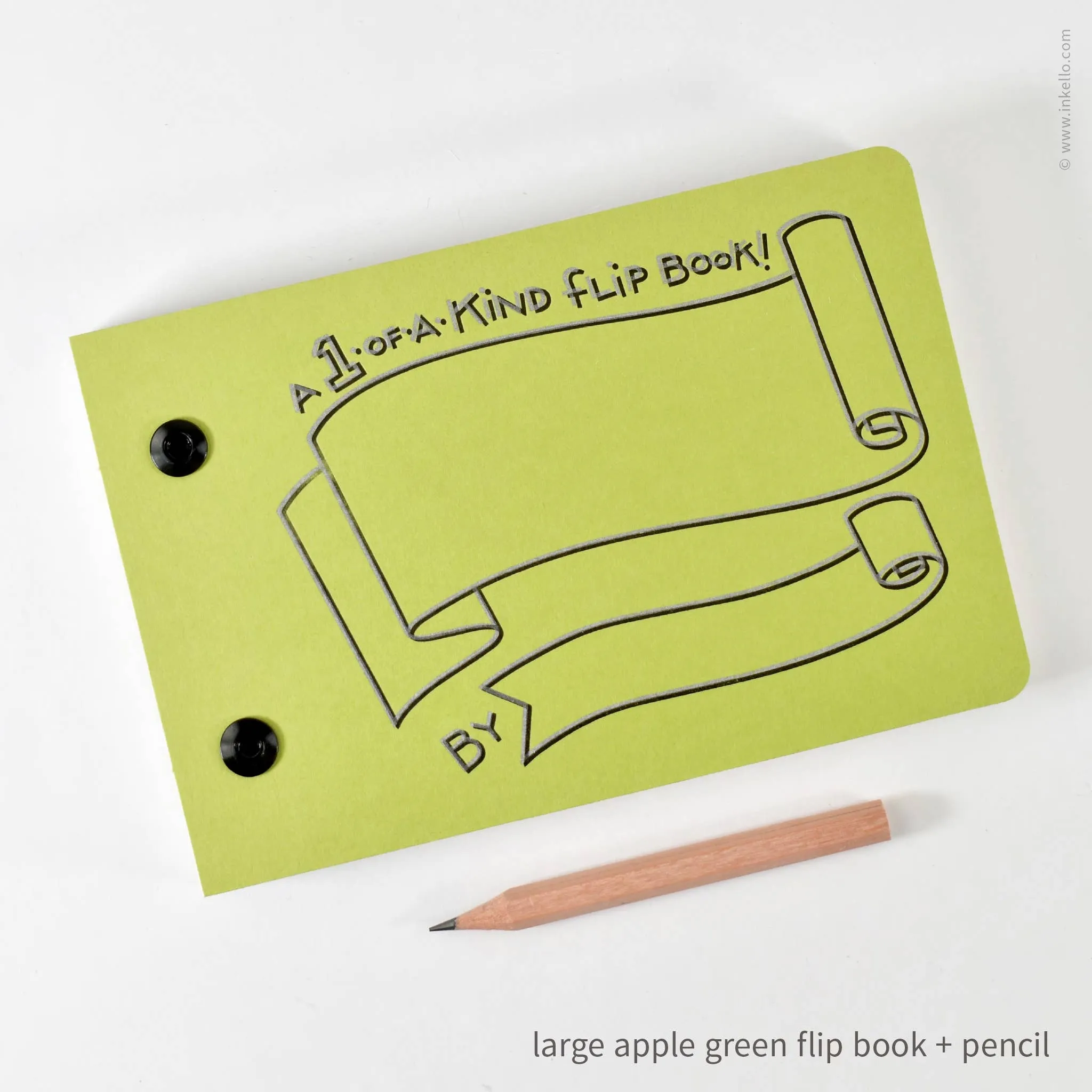 Draw-Your-Own Flip Book   Pencil (#316): Blue Raspberry / Small