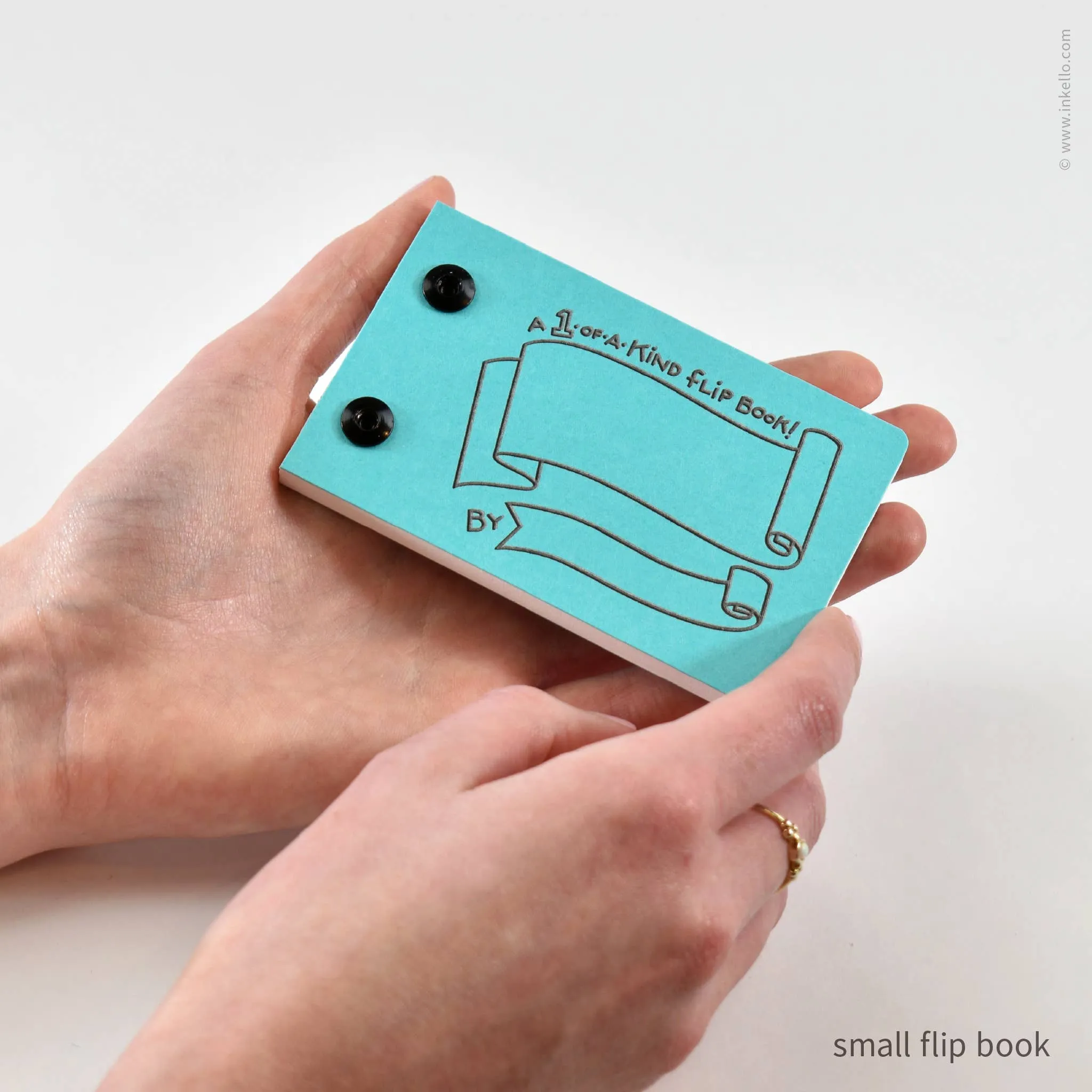 Draw-Your-Own Flip Book   Pencil (#316): Blue Raspberry / Small