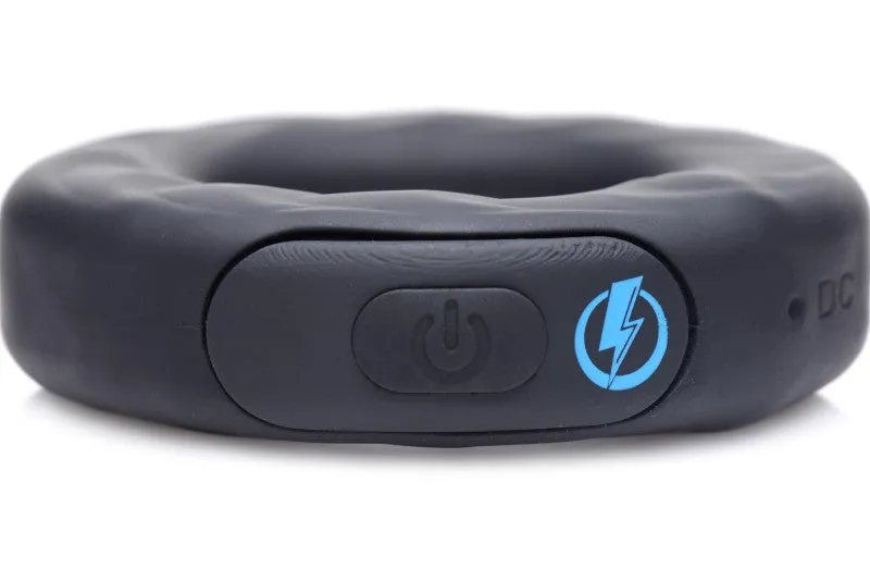 E-Stim Pro Silicone  Ring With Remote - Black