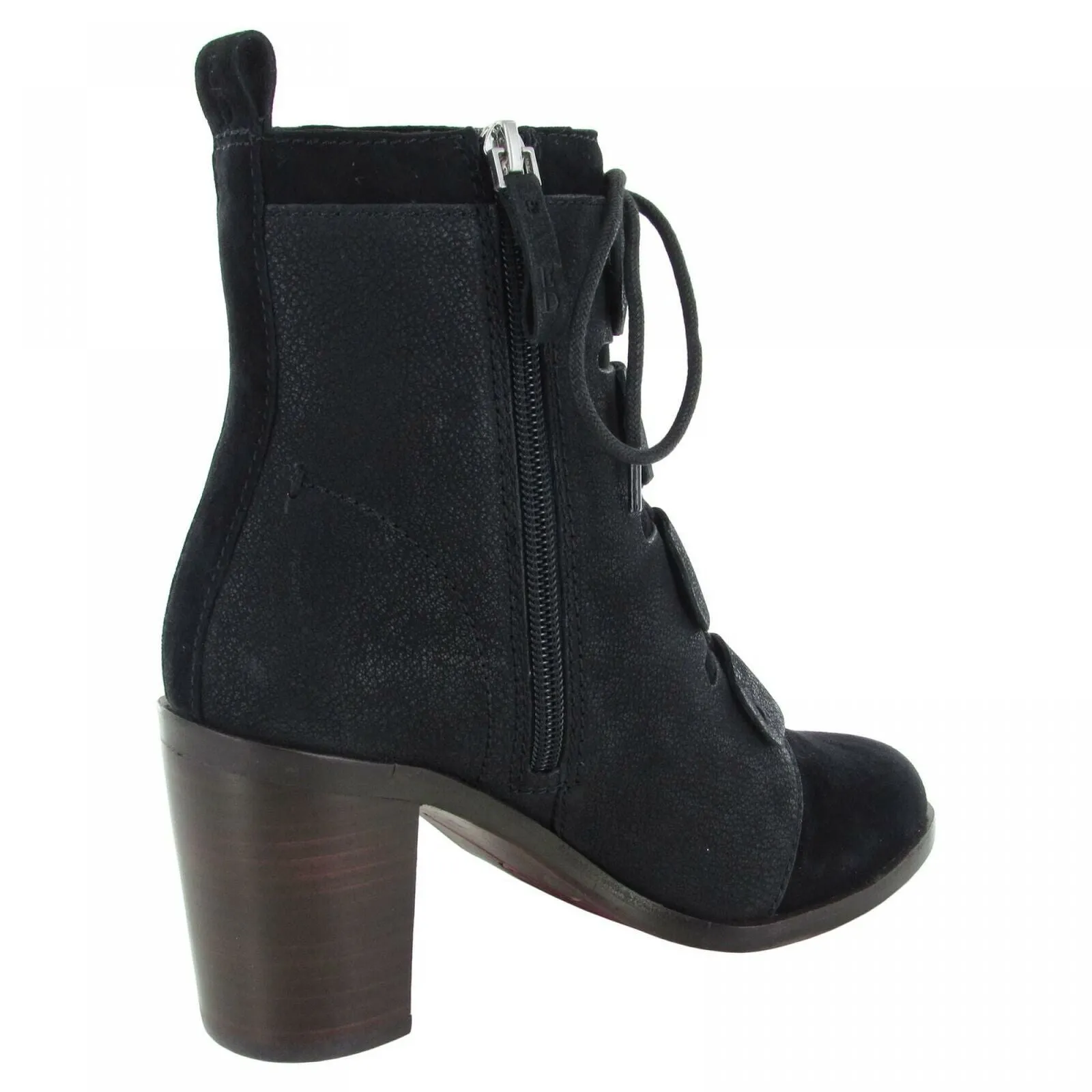 ED Ellen DeGeneres Wallee Leather and Suede Ankle Boots
