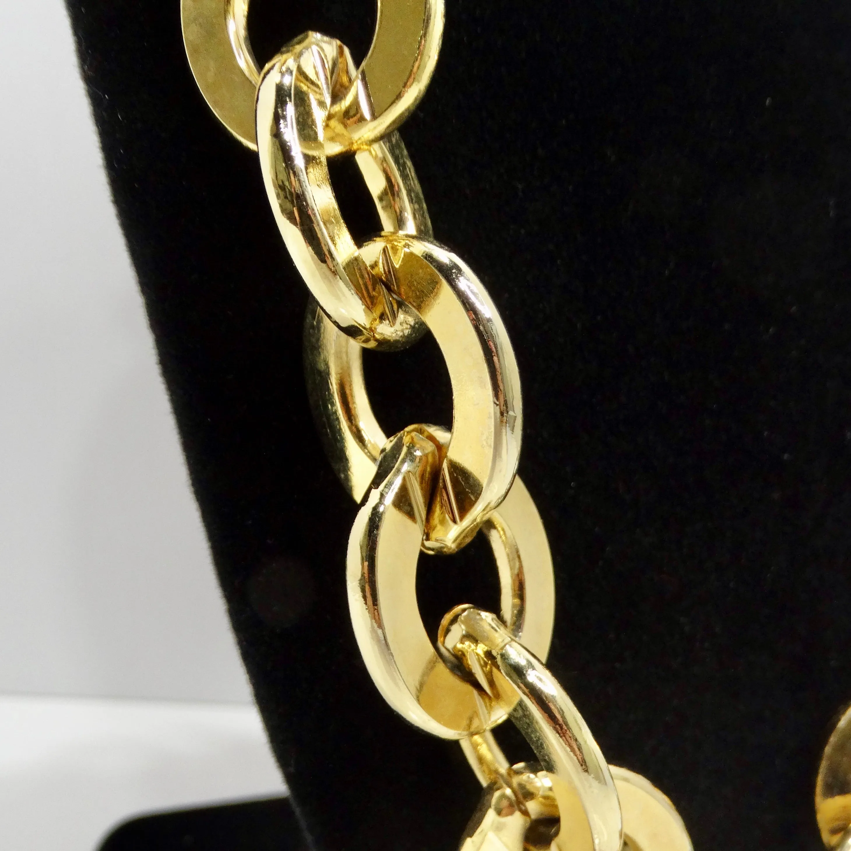 Erwin Pearl 1980s Gold Tone Chain Necklace