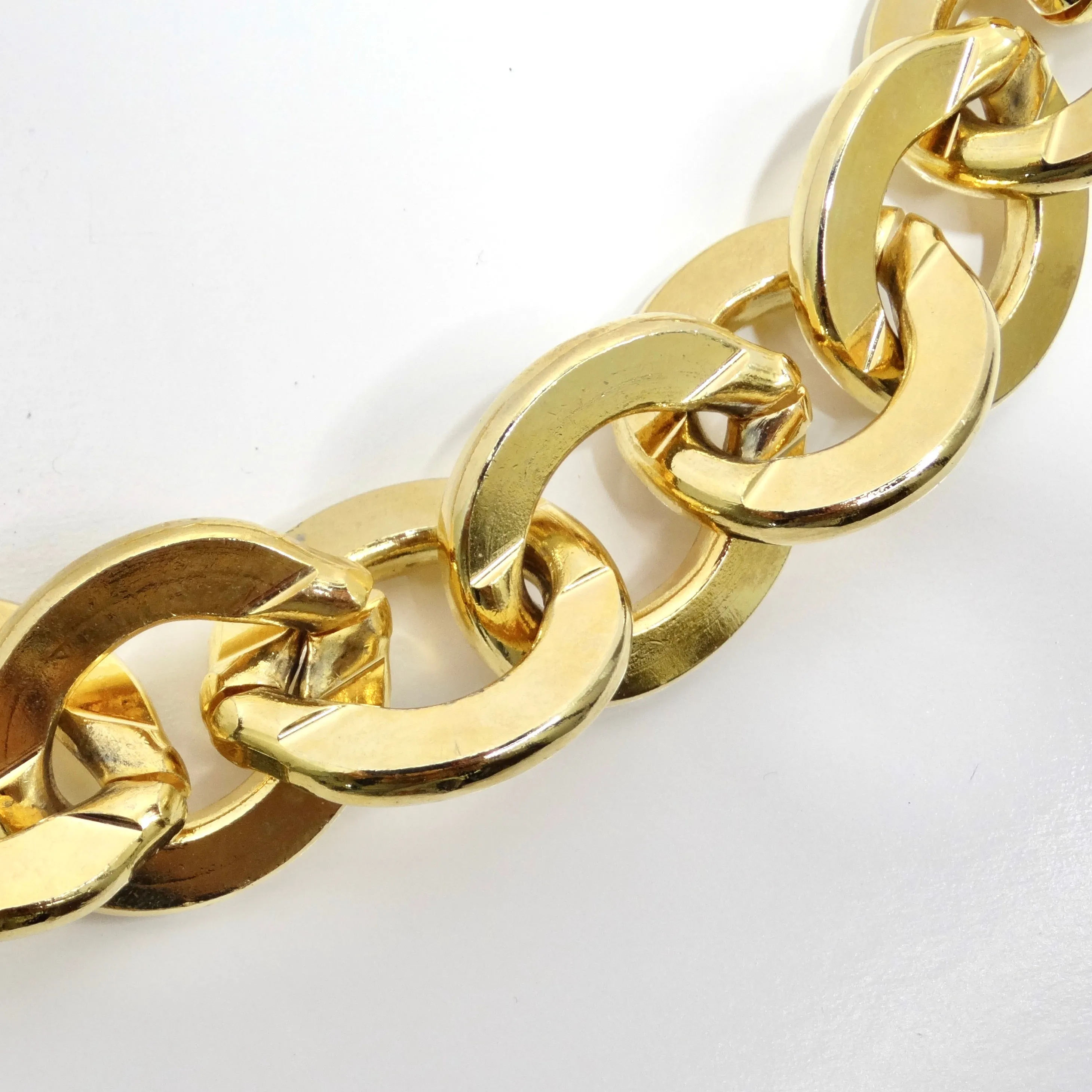 Erwin Pearl 1980s Gold Tone Chain Necklace