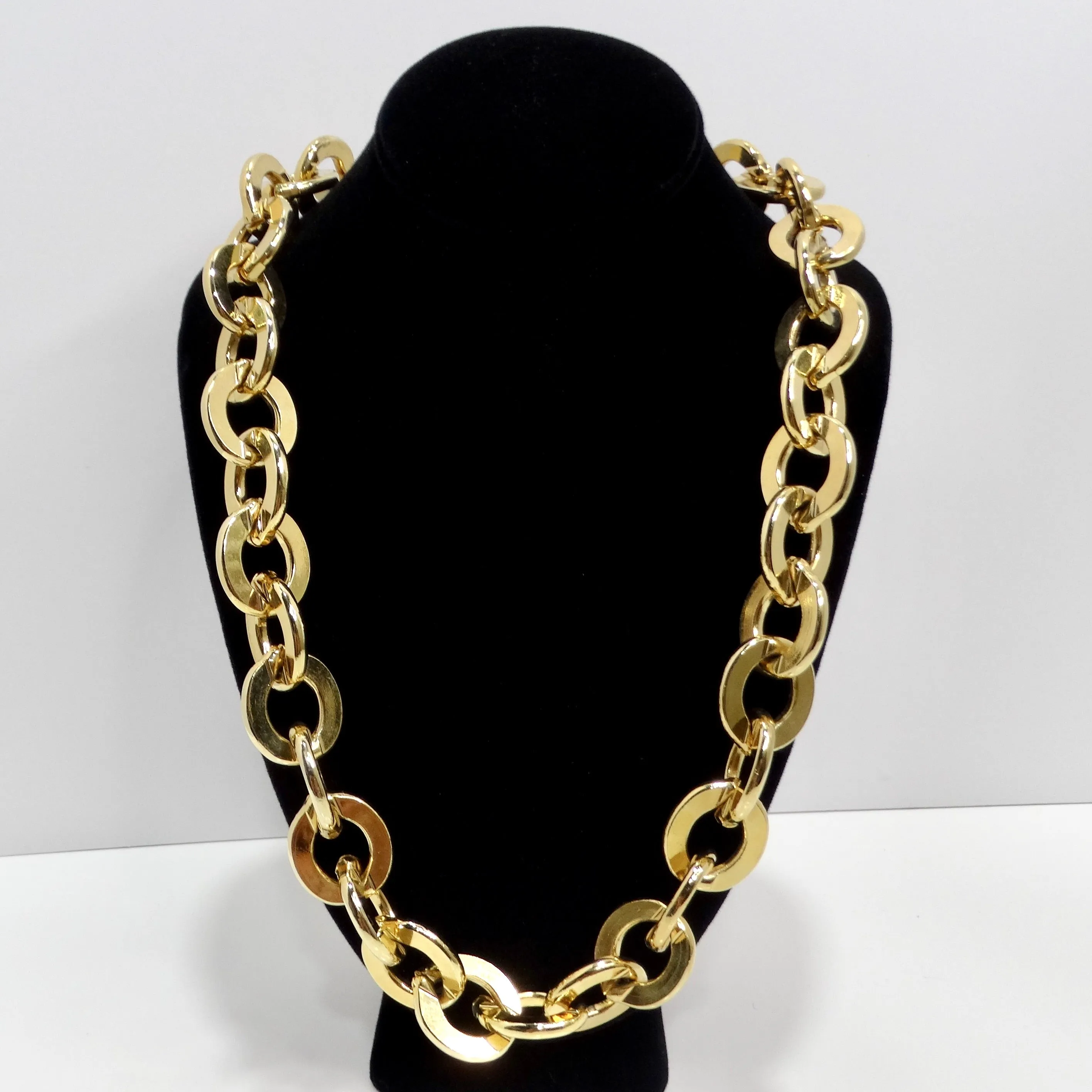 Erwin Pearl 1980s Gold Tone Chain Necklace