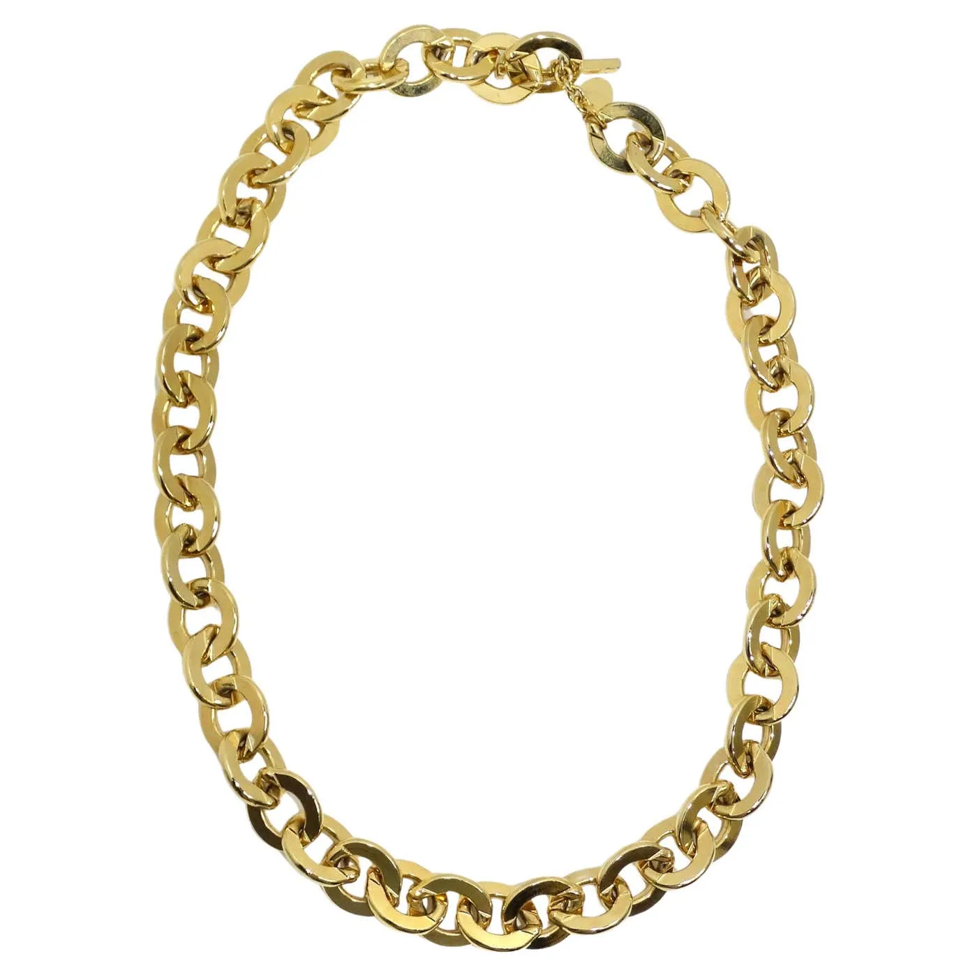 Erwin Pearl 1980s Gold Tone Chain Necklace
