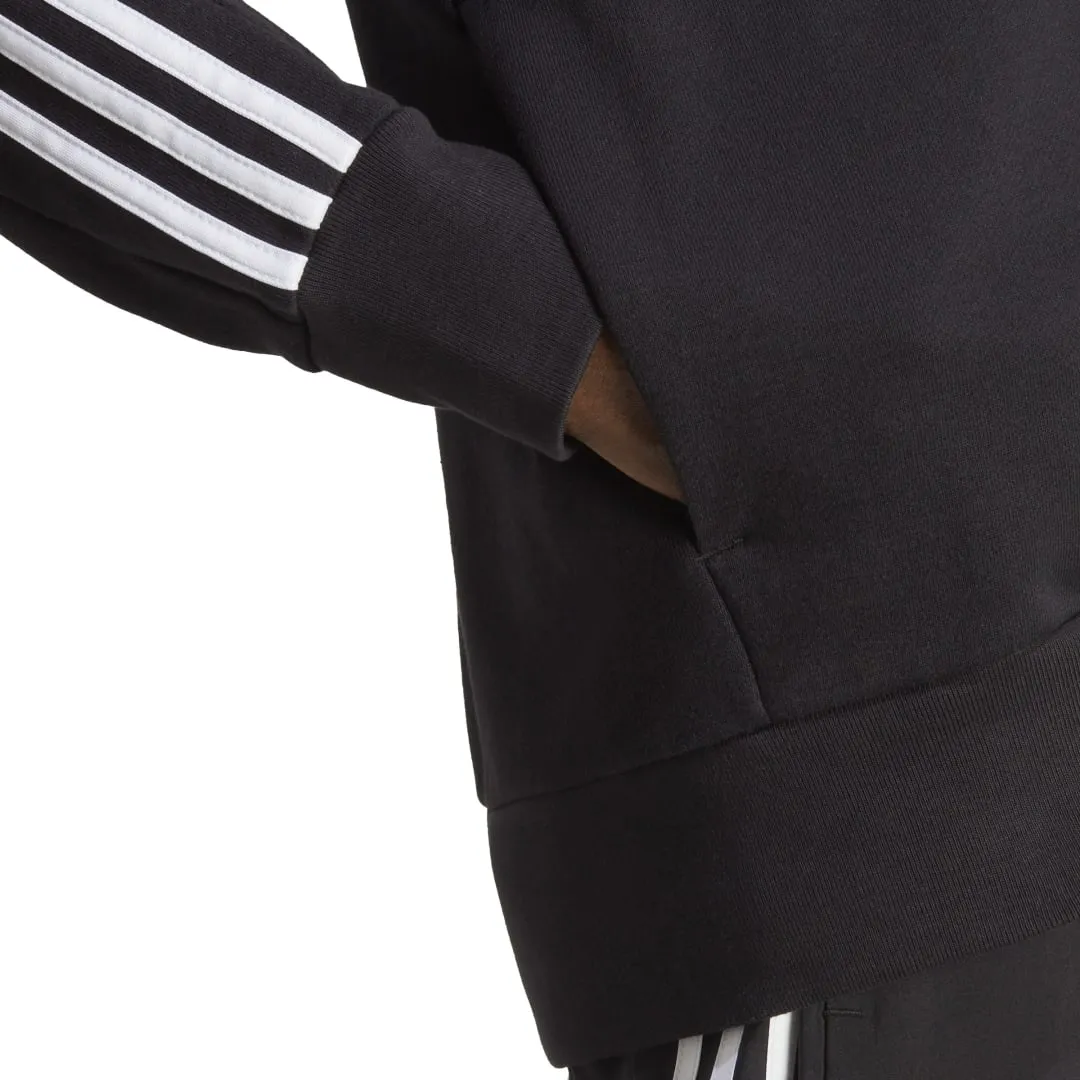 Essentials French Terry 3-Stripes Full-Zip Hoodie