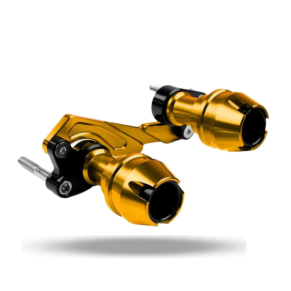 Exhaust Sliders For Yamaha Aerox (Yellow)