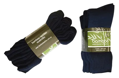 Extra Thick Bamboo Socks - 3 Pack