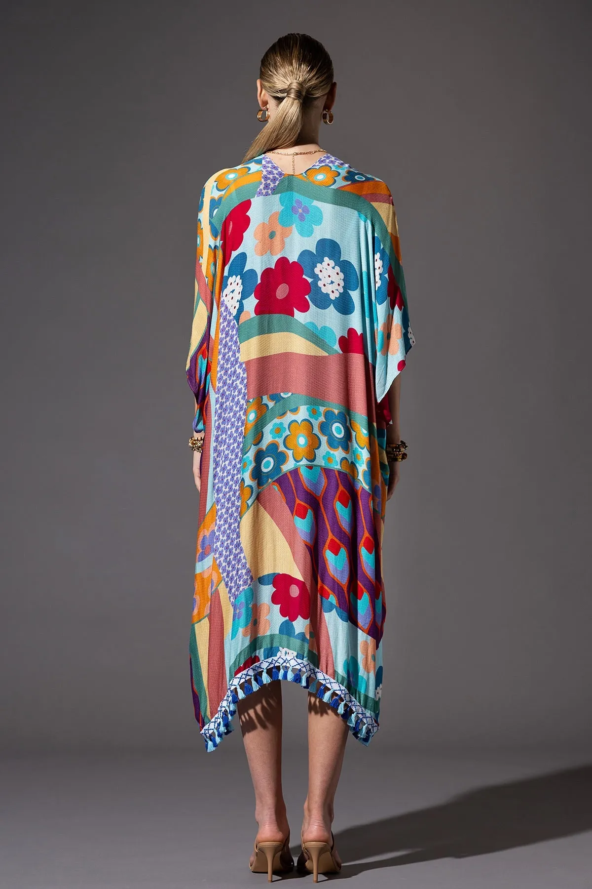Festival-Ready Textured Kimono