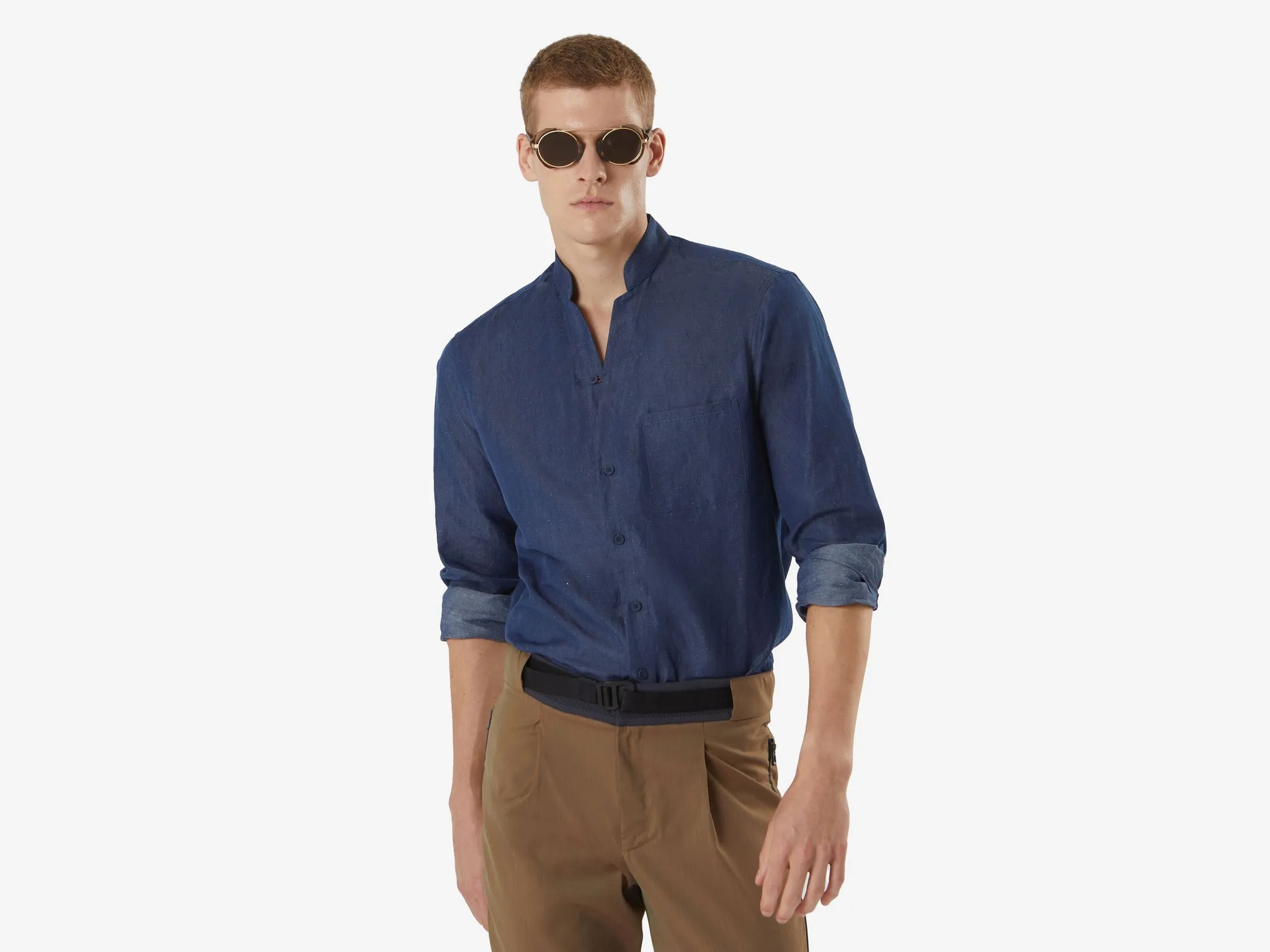 Fish Tail Shirt - Mid Blue