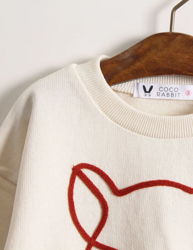 Fox Paw Jumper Cream