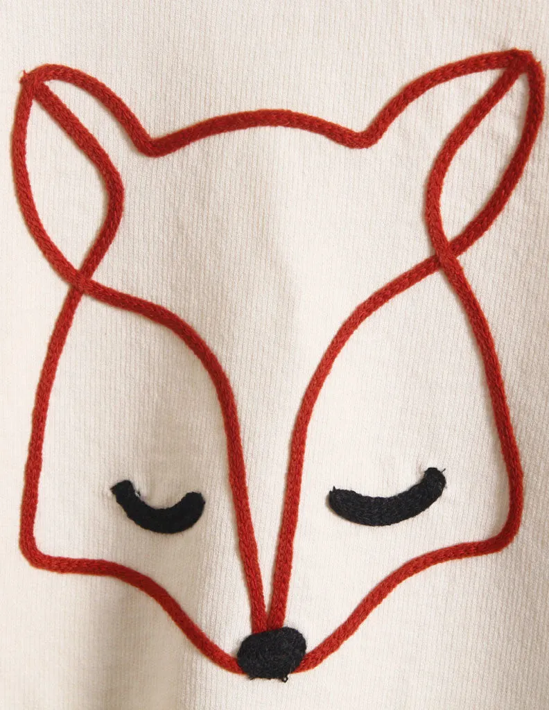 Fox Paw Jumper Cream