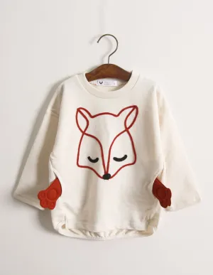 Fox Paw Jumper Cream