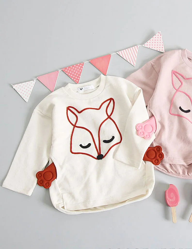 Fox Paw Jumper Cream