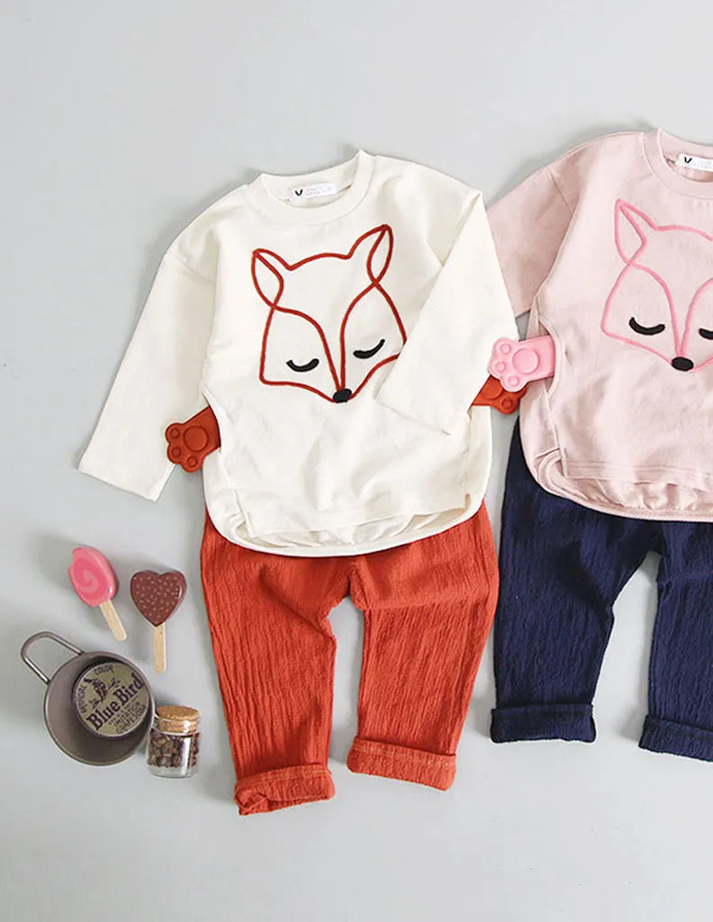 Fox Paw Jumper Cream