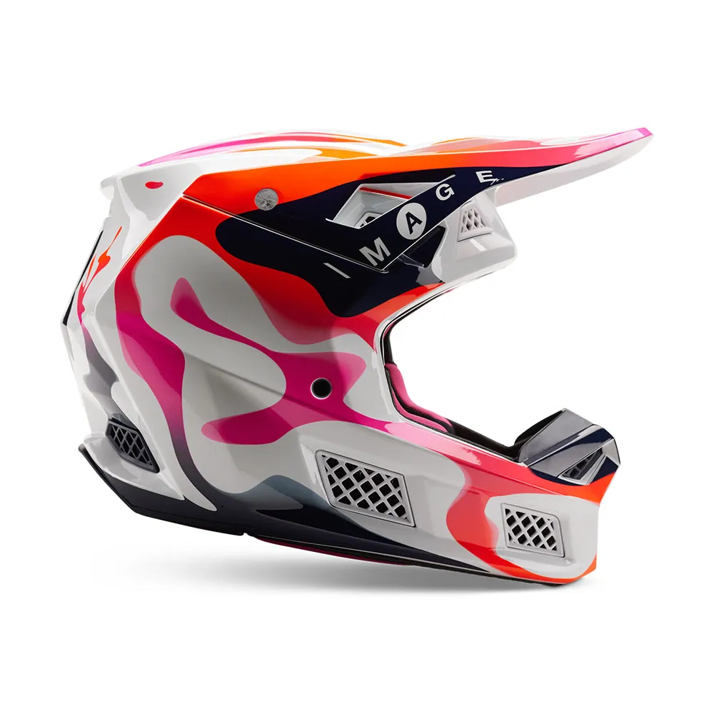 FOX V3 RS RYVR HELMET MIPS LE ECE [WHITE/NAVY]