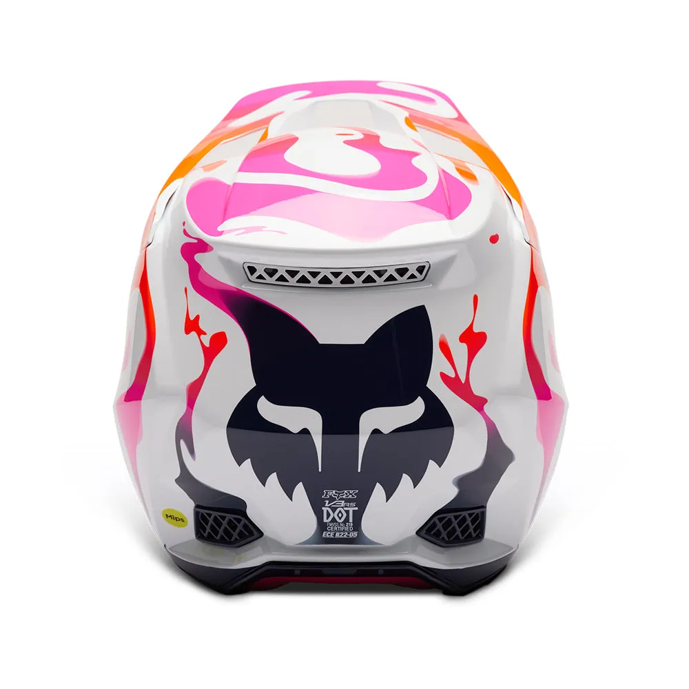 FOX V3 RS RYVR HELMET MIPS LE ECE [WHITE/NAVY]