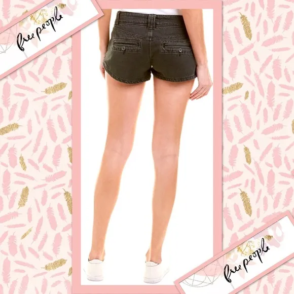 Free People Cora Shorts in Carbon (Black)