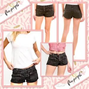 Free People Cora Shorts in Carbon (Black)