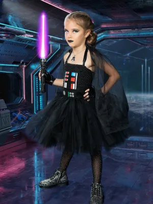 Girls Dark Star Villain Tutu Costume Dress