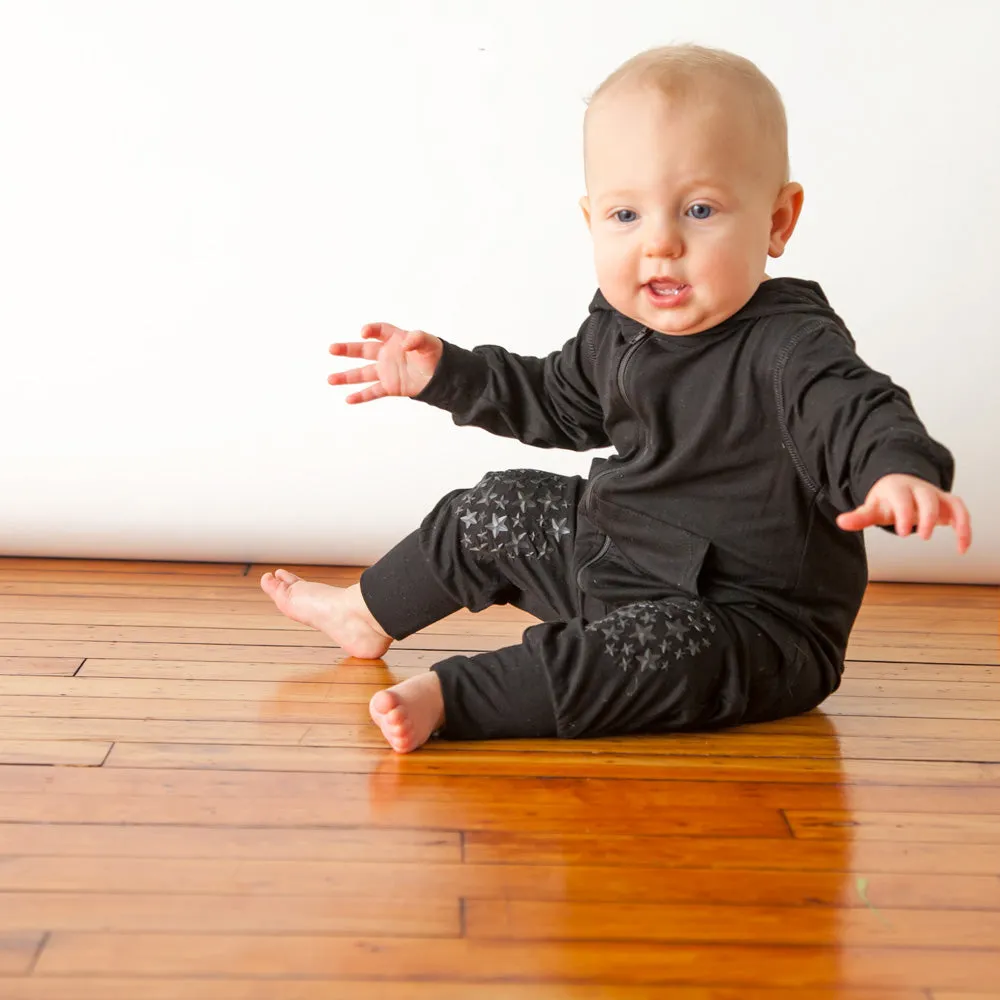 Go Little One Go - Black Romper