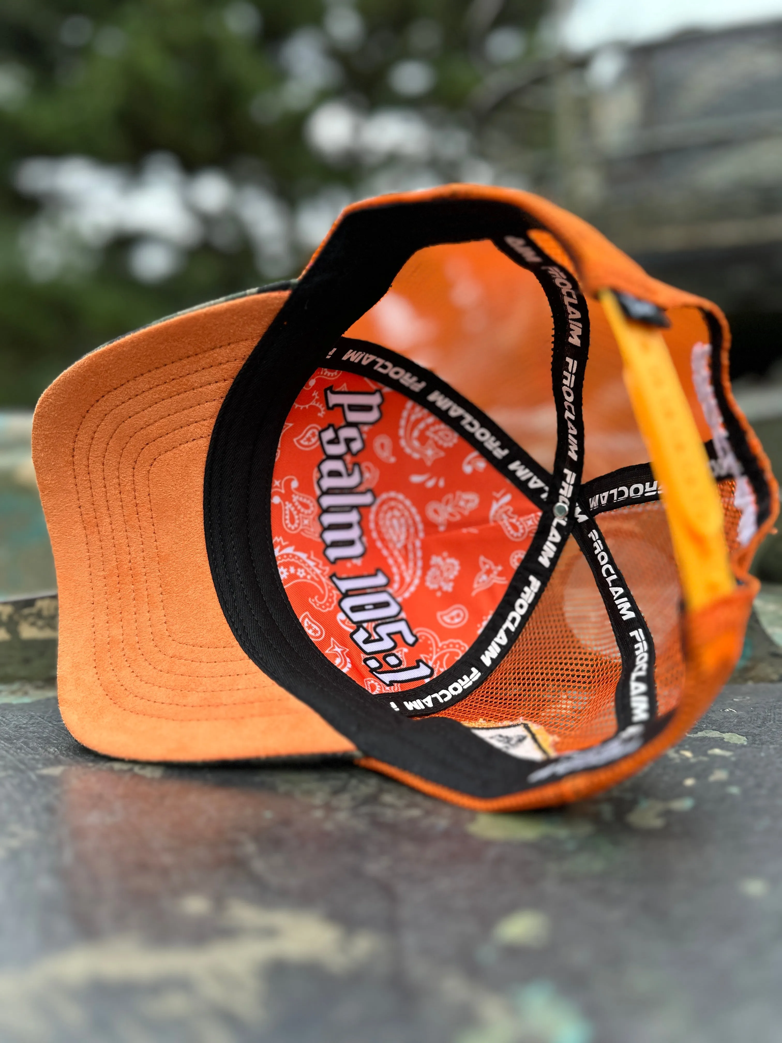 God’s Work- Signature Series Camo/Orange Mesh Snap-back