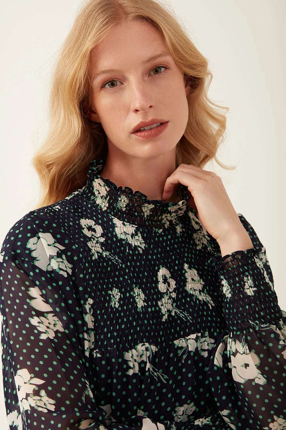 Grace Floral Dot Dress