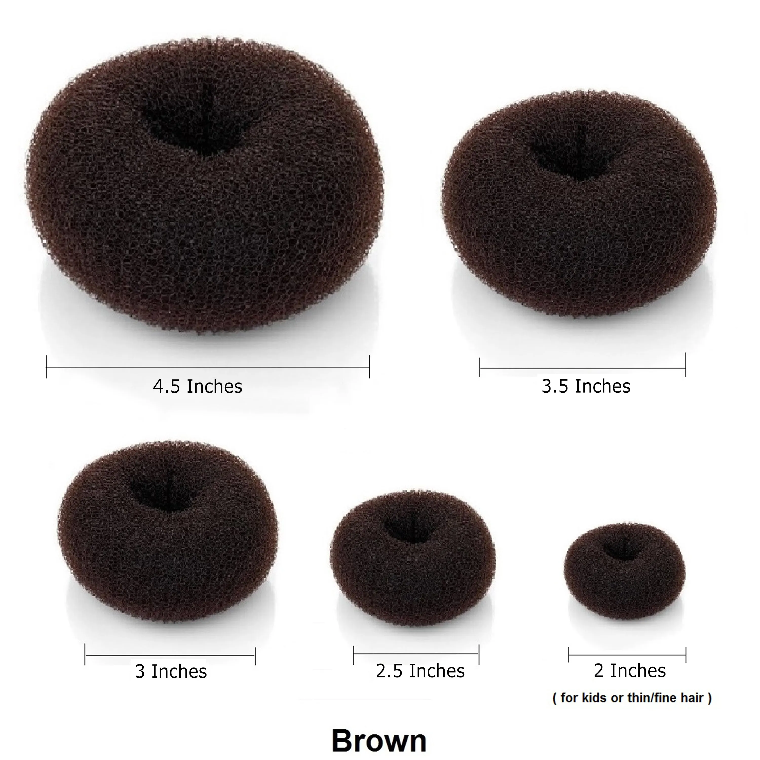 Hair Donut Bun Maker (Brown Color)