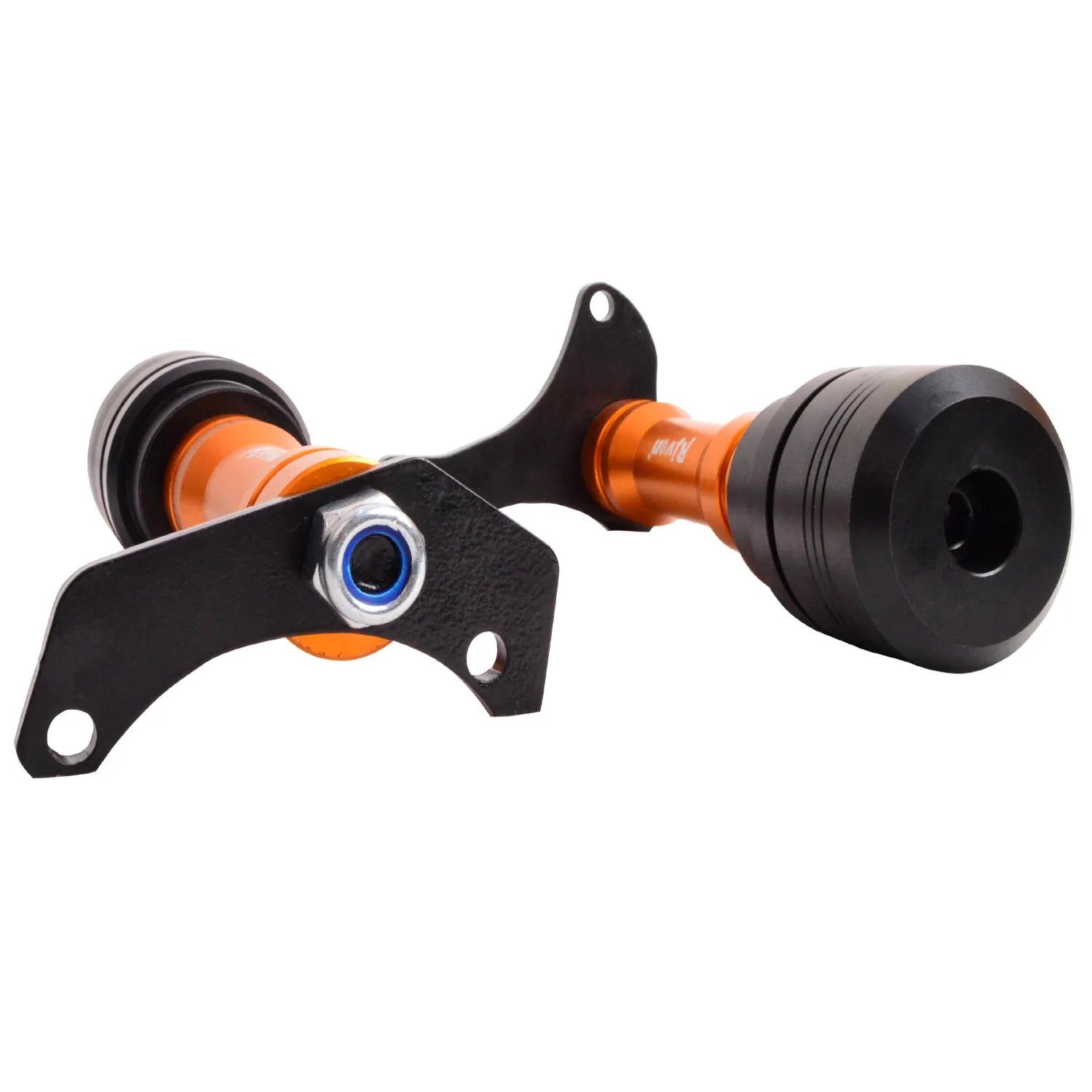 Heavy Duty CNC Frame Slider Crash Guard with Fitting Brackets Orange For Yamaha R15 V4/R15 M