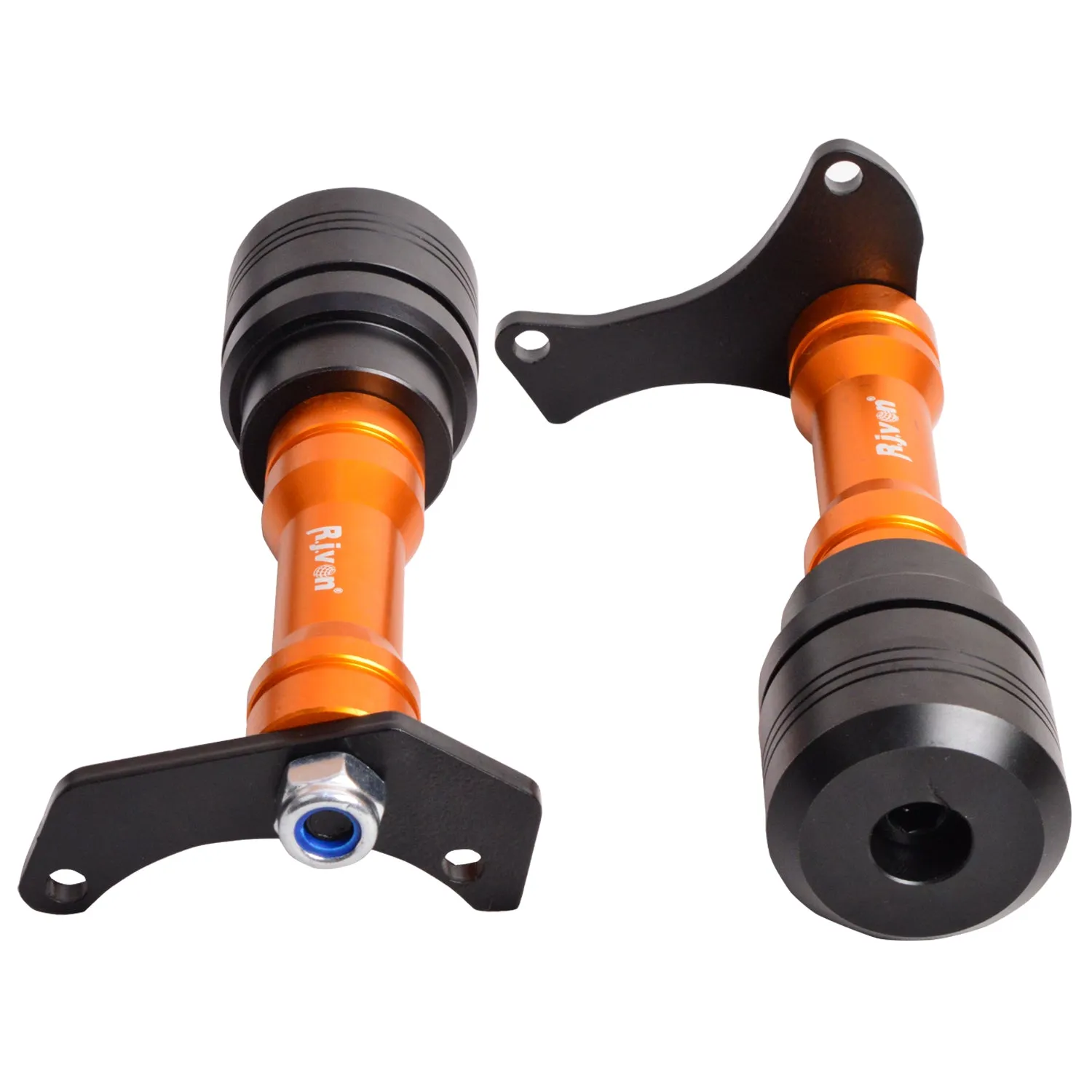 Heavy Duty CNC Frame Slider Crash Guard with Fitting Brackets Orange For Yamaha R15 V4/R15 M