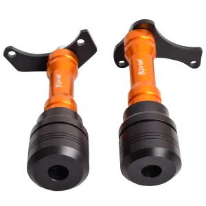 Heavy Duty CNC Frame Slider Crash Guard with Fitting Brackets Orange For Yamaha R15 V4/R15 M