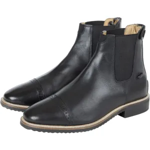 Huntley Equestrian Adult Classic Black Leather Zipper Paddock Boot