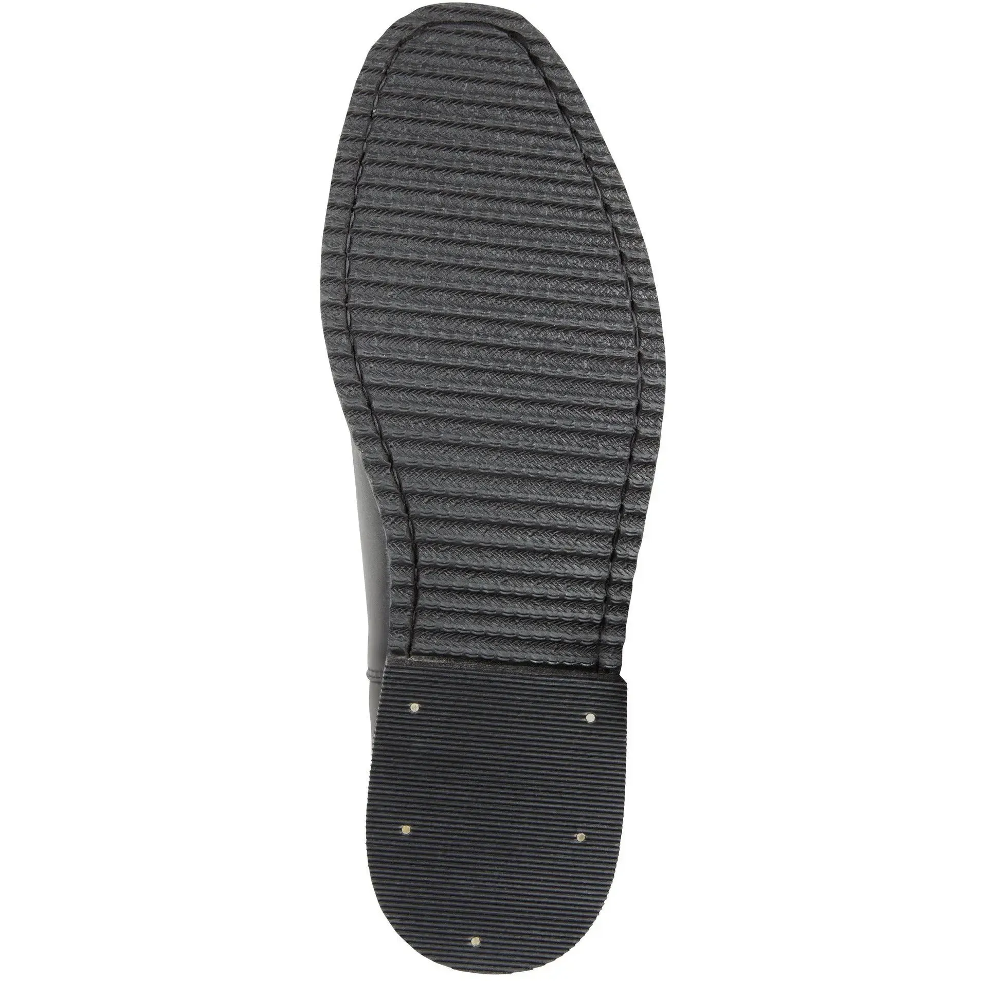 Huntley Equestrian Adult Classic Black Leather Zipper Paddock Boot