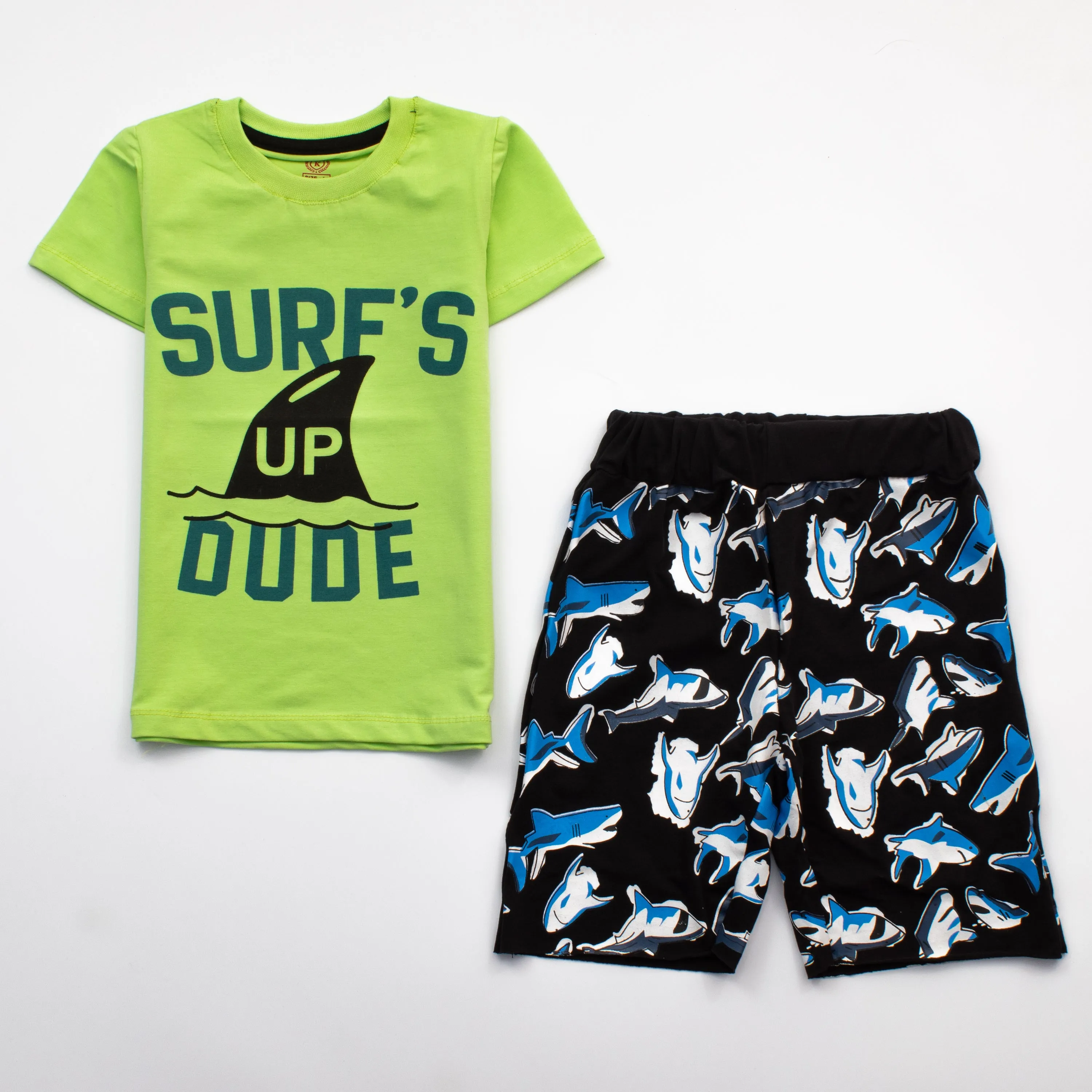 Infant Baba Half Sleeves 2 Piece Suit ( Surf )