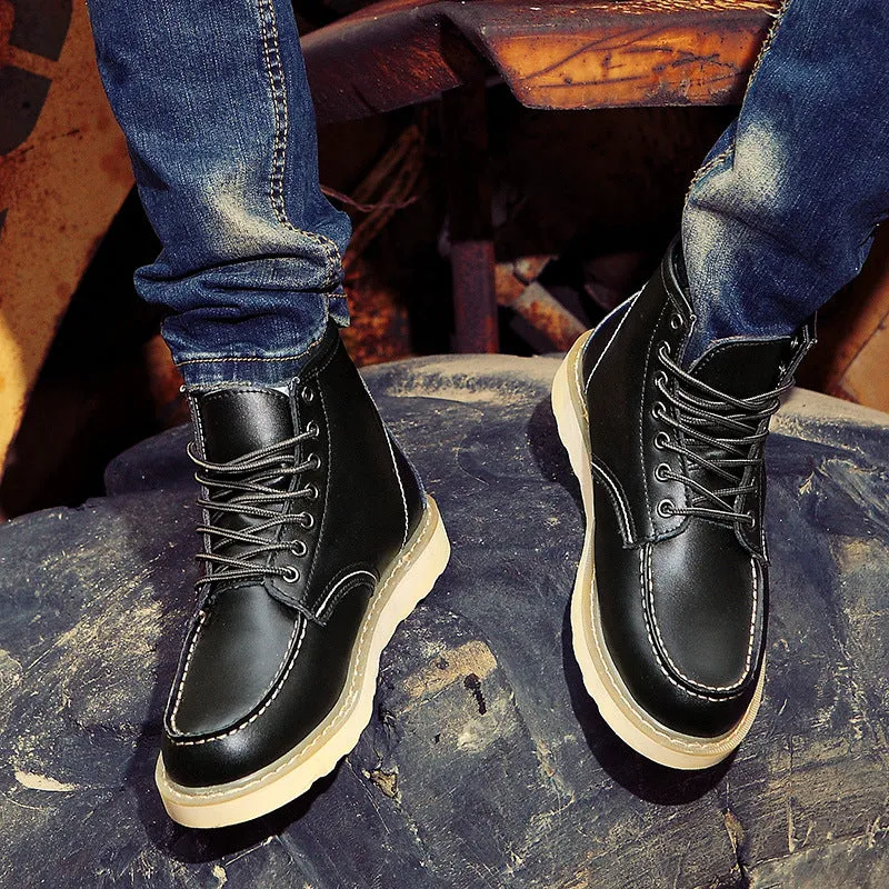 INSTOCK-2024 Summer High Top Stitched Men's Casual Martin Boots