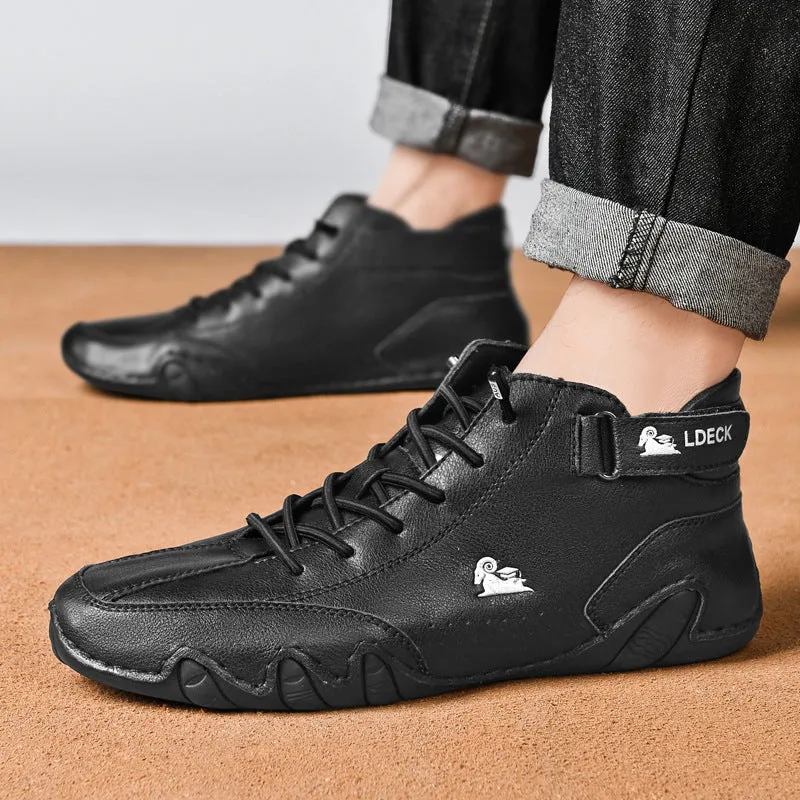 INSTOCK - High-top men's sports casual cotton top layer  Martin
