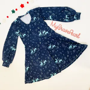 Kids Christmas Long Sleeve Does It All Dress