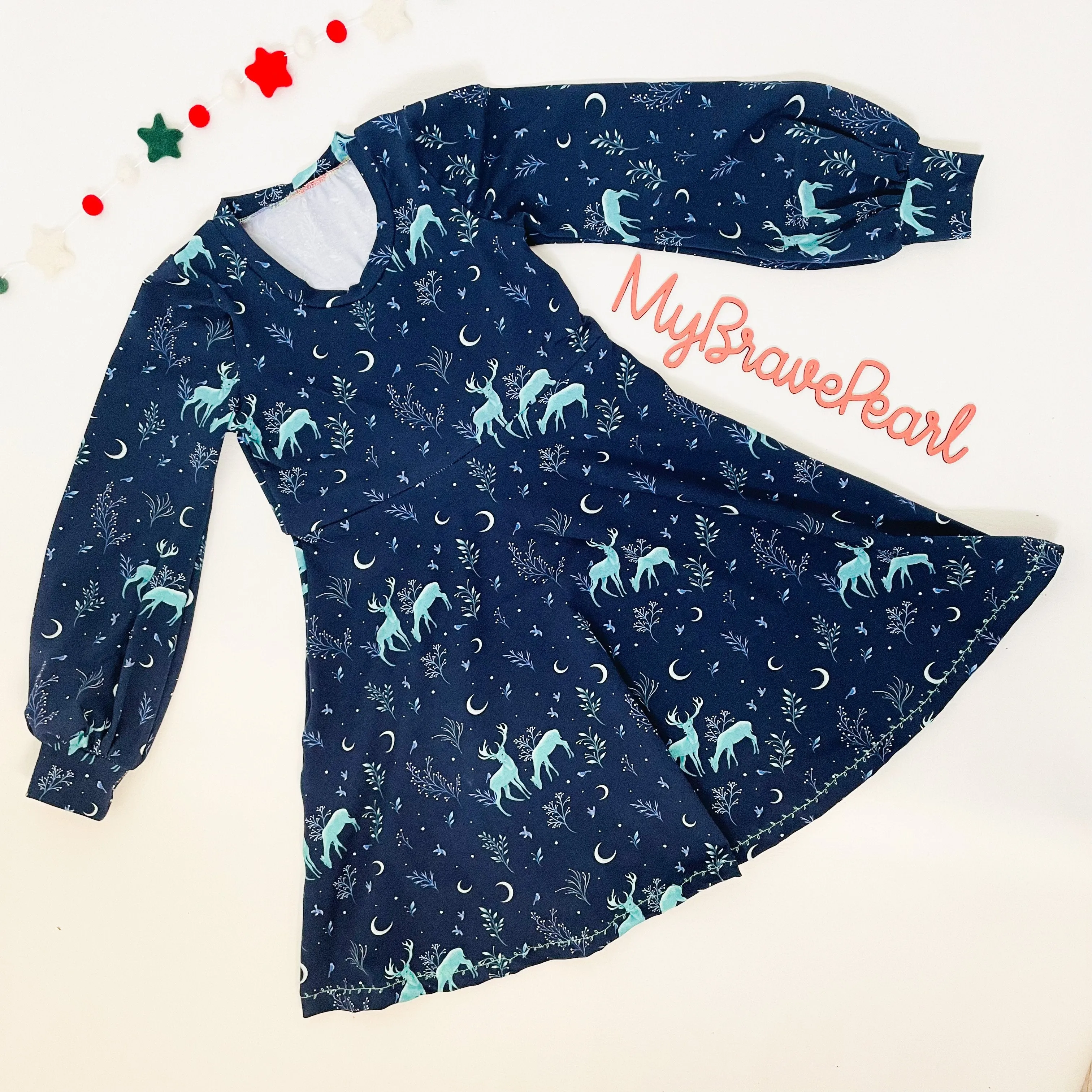 Kids Christmas Long Sleeve Does It All Dress