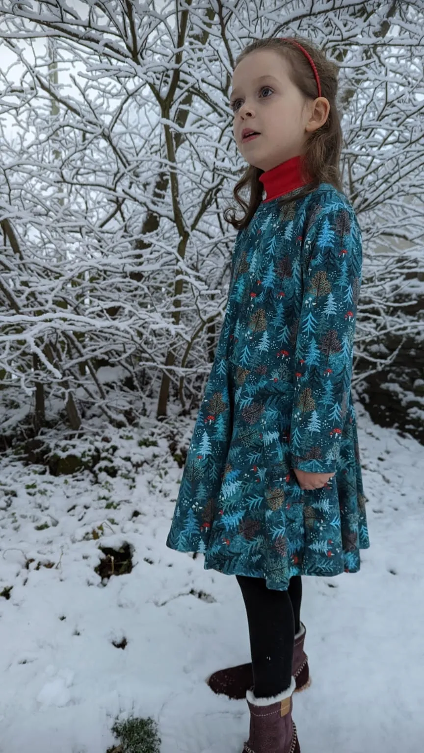 Kids Christmas Long Sleeve Does It All Dress