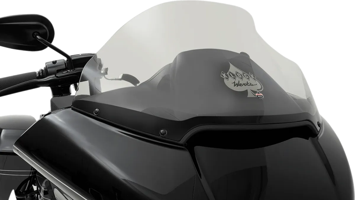 Klock Werks KW05-01-0317 14in. Sport Flare Windshield - Dark Smoke