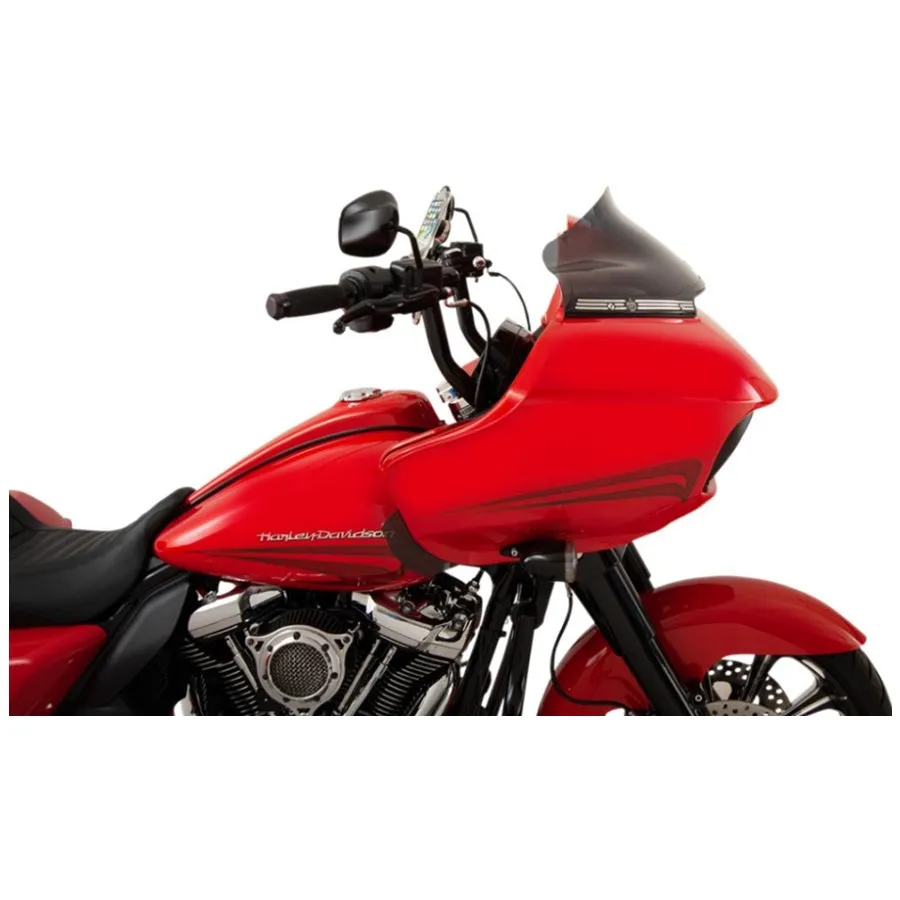 Klockwerks Flare Windshield - 9" - Dark Smoke - For FLTR 2015-2024