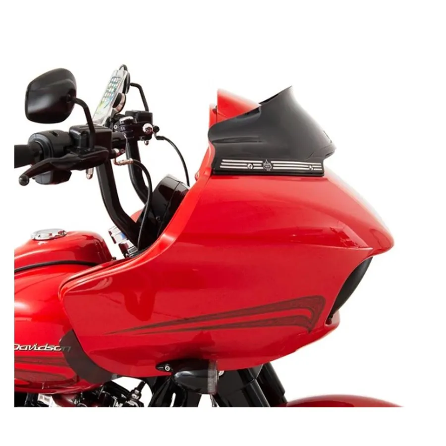 Klockwerks Sport Flare Windshield - 6" - Black - For 2015-2024 FLTR