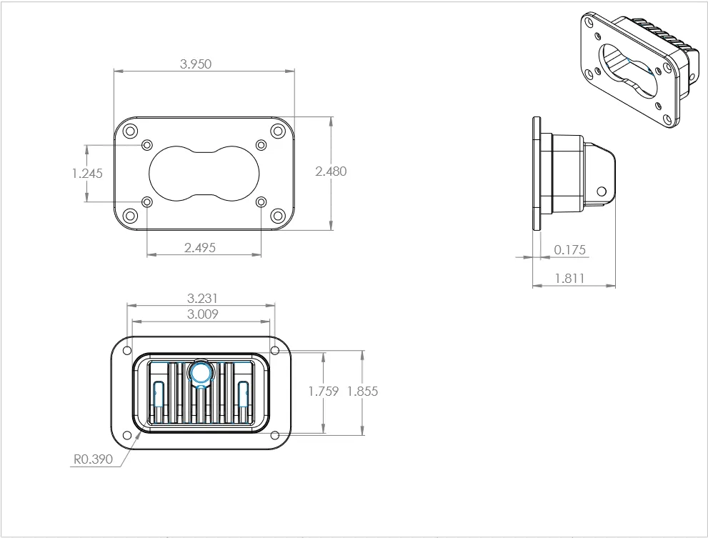 LED Wide Cornering Amber Flush Mount S2 Pro Baja Designs