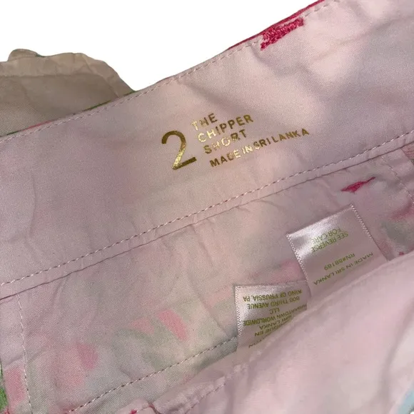 Lilly Pulitzer The Chipper Short Women’s Size 2 Pink Green Casual Summer